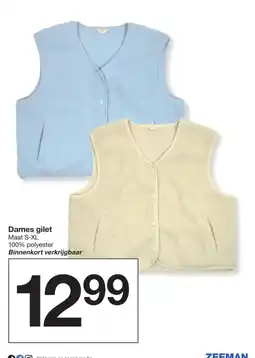 Zeeman zeeman dames gilet aanbieding