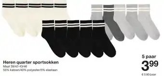 Heren Quarter Sportsokken
