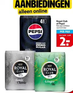 Hoogvliet Royal Club of Pepsi aanbieding