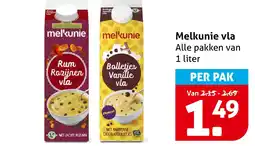 Hoogvliet Melkunie vla aanbieding