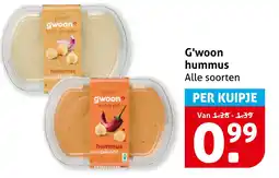 Hoogvliet G'woon hummus aanbieding