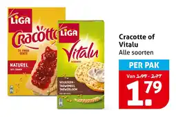 Hoogvliet Cracotte of vitalu aanbieding