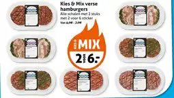Hoogvliet Kies & mix verse hamburgers aanbieding