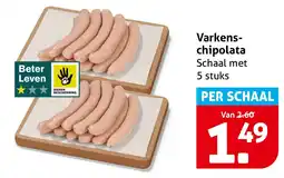 Hoogvliet Varkens chipolata aanbieding