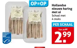 Hoogvliet Hollandse nieuwe haring met ui aanbieding