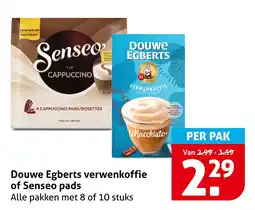 Hoogvliet Douwe egberts verwenkoffie of senseo pads aanbieding