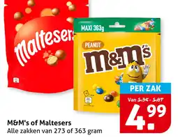 Hoogvliet M&m's of maltesers aanbieding