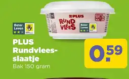 PLUS PLUS Rundvlees- slaatje aanbieding