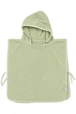Wehkamp Meyco badponcho Popcorn soft olive 1-3 jaar aanbieding