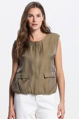 Wehkamp JANSEN Amsterdam bodywarmer olijfgroen aanbieding