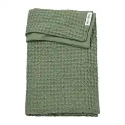 Wehkamp Meyco wafel katoenen wiegdeken Olive Green aanbieding