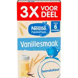 Etos Nestlé Baby PyjamaPapje Vanille 6+ Maanden 3x250 ML aanbieding