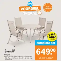 Albert Heijn Hartman Diningset aanbieding