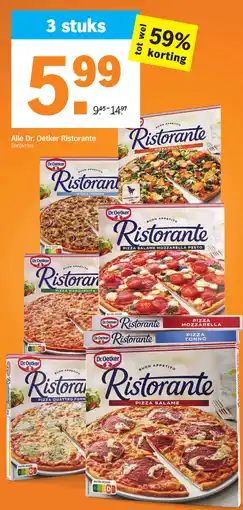 Albert Heijn Alle Dr. Oetker Ristorante aanbieding