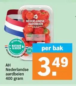Albert Heijn AH Nederlandse Aardbeien aanbieding