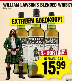 Super Dirck 3 William lawson's blended whisky aanbieding