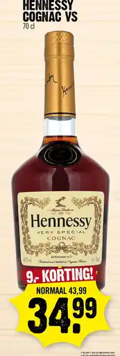 Super Dirck 3 Hennessy Cognac VS aanbieding