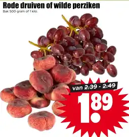 Dirk Rode druiven of wilde perziken aanbieding