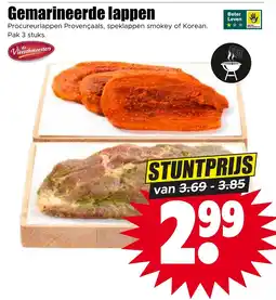 Dirk de Vleeschmeesters gemarineerde lappen aanbieding