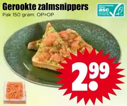 Dirk Gerookte zalmssnippers aanbieding