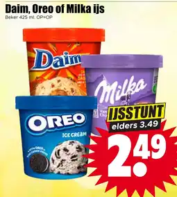 Dirk Daim, Oreo of Milka ijs aanbieding