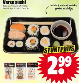 Dirk Verse sushi aanbieding