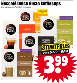 Dirk Nescafé Dolce Gusto koffiecups aanbieding