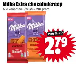 Dirk Milka Extra chocoladereep aanbieding