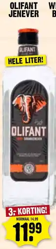 Dirk Olifant jenever aanbieding