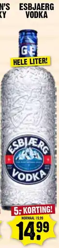 Dirk Esbjaerg Vodka aanbieding