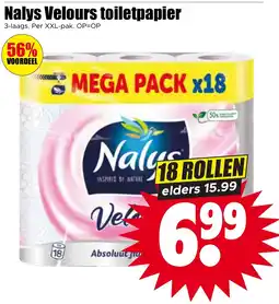 Dirk Nalys Velours toiletpapier aanbieding