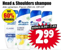 Dirk Head & Shoulders shampoo aanbieding