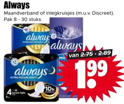 Dirk Always maandverband of inlegkruisjes aanbieding