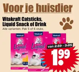 Dirk Vitakraft Catsticks aanbieding
