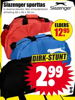 Dirk Slazenger Sporttas aanbieding