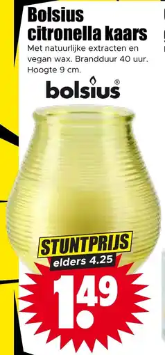 Dirk Bolsius Citronella Kaars aanbieding