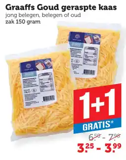 Coop Graaffs Goud geraspte kaas aanbieding