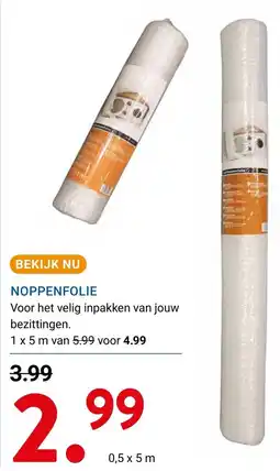 Kluswijs noppenfolie aanbieding