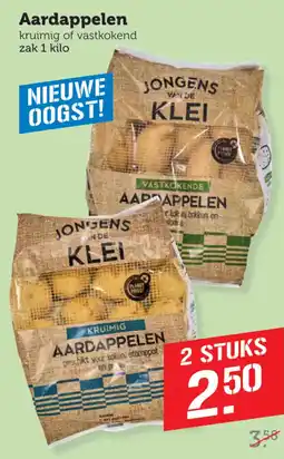 Coop jongens van de klei aardappelen aanbieding