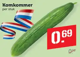 Coop komkommer aanbieding