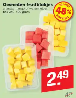 Coop Gesneden fruitblokjes aanbieding