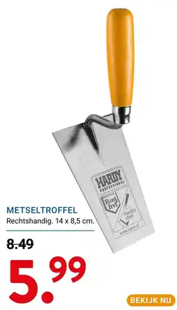 Kluswijs Hardy professional Metseltroffel aanbieding