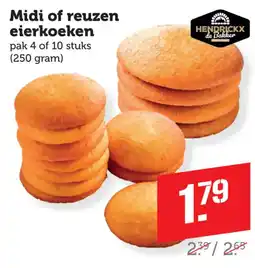 Coop Hendrickx de Bakker midi of reuzen eierkoeken aanbieding