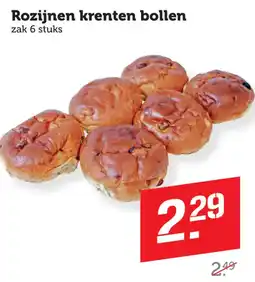 Coop Rozijnen krenten bollen aanbieding