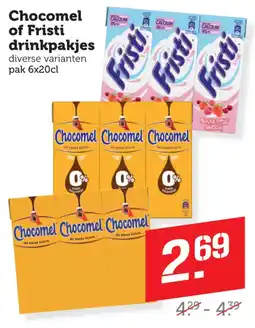 Coop Chocomel of Fristi drinkpakjes aanbieding