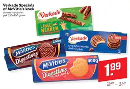 Coop Verkade Specials of McVitie's koek aanbieding