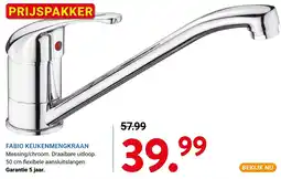 Kluswijs Fabio keukenmengkraan aanbieding