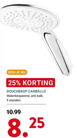 Kluswijs Carballo douchekop aanbieding