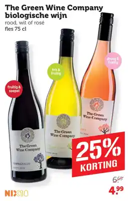 Coop The Green Wine Company biologische wijn aanbieding