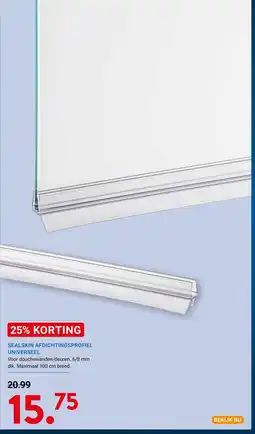 Kluswijs Sealskin afdichtingsprofiel universeel aanbieding